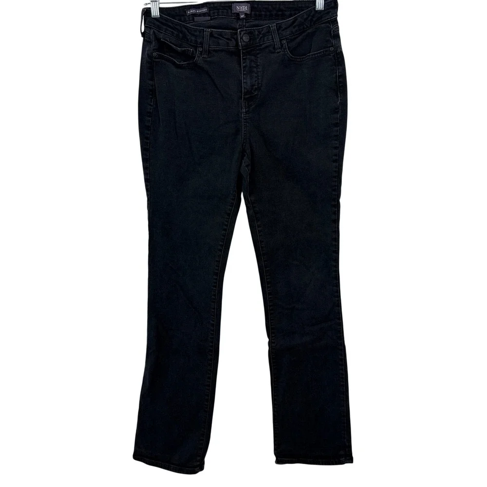 NYDJ Barbara Bootcut Jeans 14T‎ Black Excellent